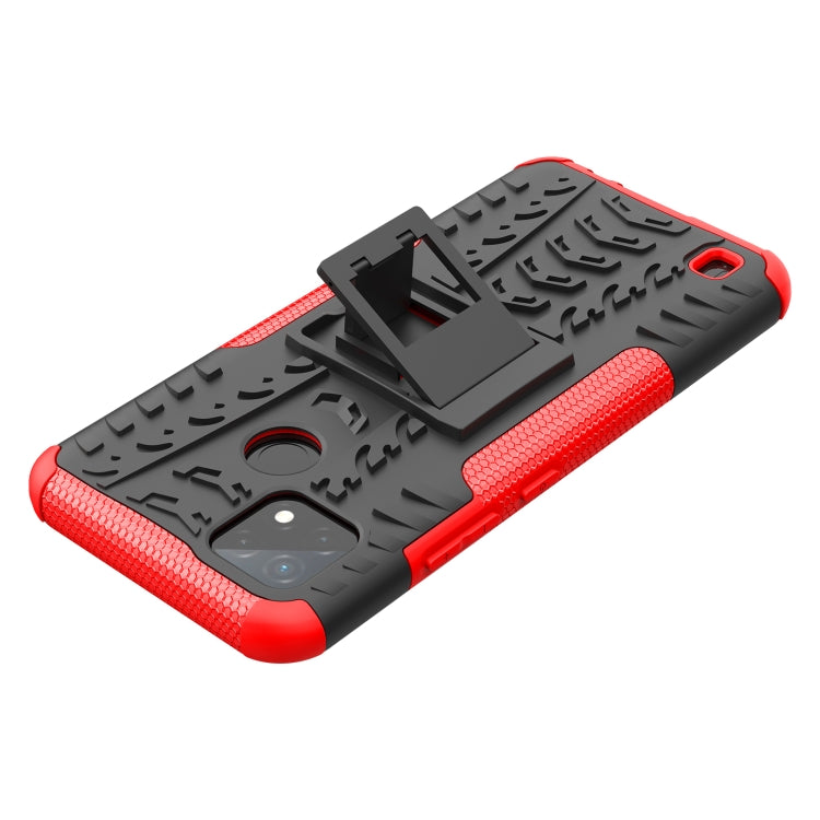 Tire Texture TPU + PC Phone Case with Holder, For OPPO Realme C21Y, For Motorola Moto G22/E32, For OPPO Realme C35, For vivo Y75 / Y55 / T1 5G, For Samsung Galaxy M23 / F23 5G, For Nokia G21 4G