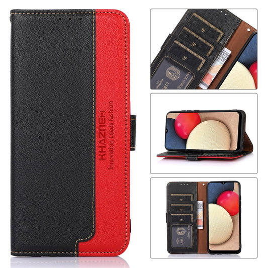 KHAZNEH Litchi Texture Leather RFID Phone Case, For Samsung Galaxy A03 164mm, For Samsung Galaxy A13, For Samsung Galaxy A33 5G, For Samsung Galaxy M23 / F23 5G, For Samsung Galaxy M53 5G, For Samsung Galaxy S21 FE 5G