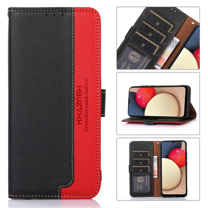KHAZNEH Litchi Texture Leather RFID Phone Case, For Samsung Galaxy A03 164mm, For Samsung Galaxy A13, For Samsung Galaxy A33 5G, For Samsung Galaxy M23 / F23 5G, For Samsung Galaxy M53 5G, For Samsung Galaxy S21 FE 5G
