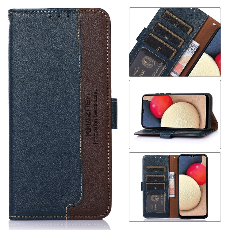 KHAZNEH Litchi Texture Leather RFID Phone Case, For Samsung Galaxy A03 164mm, For Samsung Galaxy A13, For Samsung Galaxy A33 5G, For Samsung Galaxy M23 / F23 5G, For Samsung Galaxy M53 5G, For Samsung Galaxy S21 FE 5G