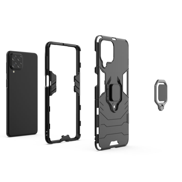 PC + TPU Shockproof Protective Phone Case with Magnetic Ring Holder, For Samsung Galaxy M53 5G