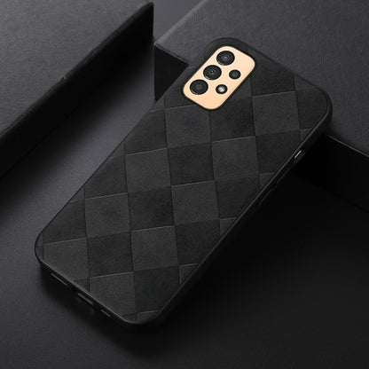 Weave Plaid PU Phone Case, For vivo iQOO Neo6, For Xiaomi 12 Lite, For Samsung Galaxy A13 4G, For Samsung Galaxy M23 / F23 5G