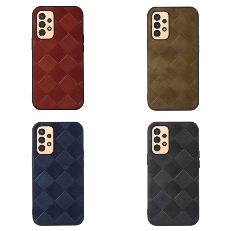 Weave Plaid PU Phone Case, For vivo iQOO Neo6, For Xiaomi 12 Lite, For Samsung Galaxy A13 4G, For Samsung Galaxy M23 / F23 5G