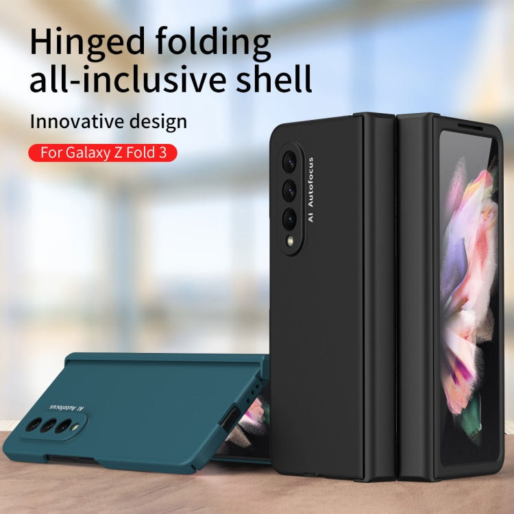 360 Full Body Hinge Flip Phone Case, For Samsung Galaxy Z Fold3 5G
