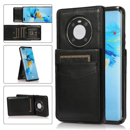 Solid Color PC + TPU Protective Case with Holder & Card Slots, For Huawei Mate 40, For Samsung Galaxy S21 5G, For Samsung Galaxy S21 Ultra 5G, For Samsung Galaxy A13 4G, For Samsung Galaxy A33 5G, For Samsung Galaxy A53 5G, For Samsung Galaxy A73 5G