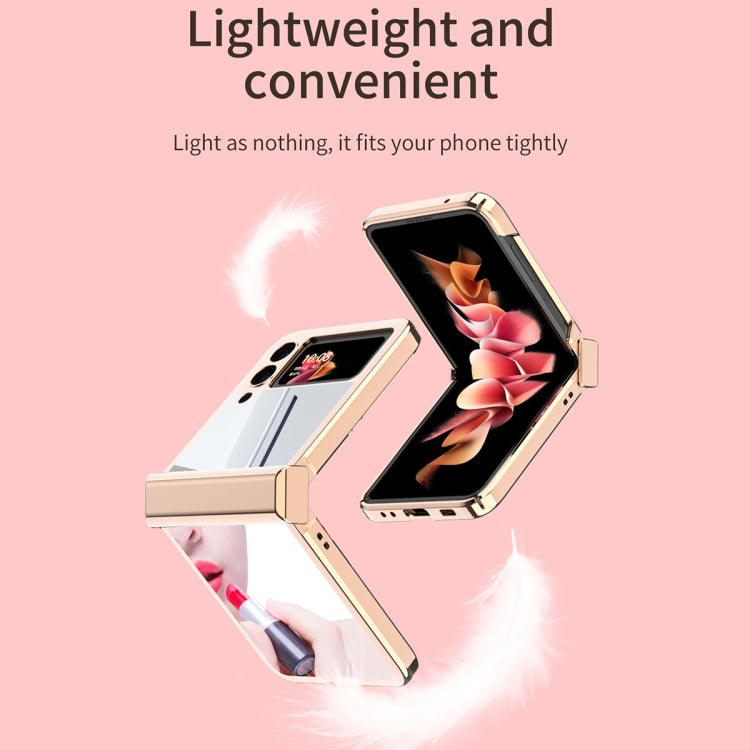 Electroplating Mirror Hinge Phone Case, For Samsung Galaxy Z Flip3 5G