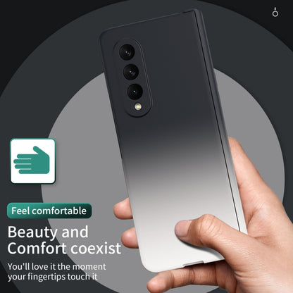 Gradient Color Hinge Flip Phone Case, For Samsung Galaxy Z Fold3 5G Without Film, For Samsung Galaxy Z Fold3 5G With Film