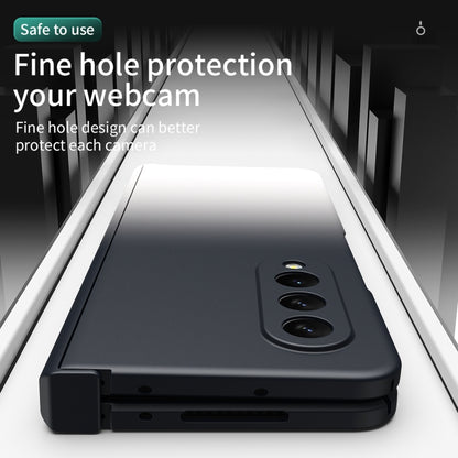 Gradient Color Hinge Flip Phone Case, For Samsung Galaxy Z Fold3 5G Without Film, For Samsung Galaxy Z Fold3 5G With Film
