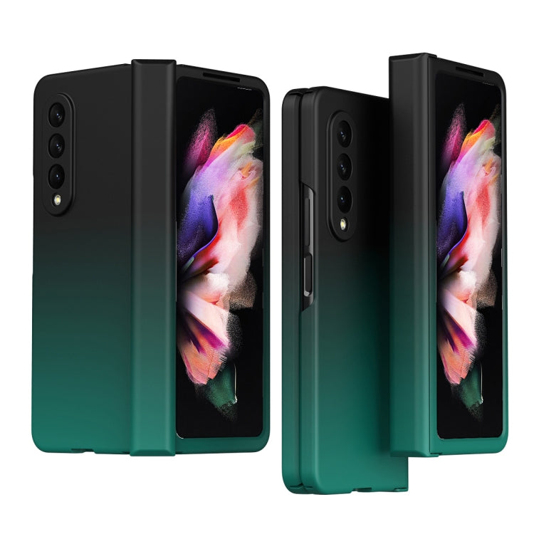 Gradient Color Hinge Flip Phone Case, For Samsung Galaxy Z Fold3 5G Without Film, For Samsung Galaxy Z Fold3 5G With Film