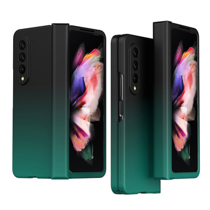 Gradient Color Hinge Flip Phone Case, For Samsung Galaxy Z Fold3 5G Without Film, For Samsung Galaxy Z Fold3 5G With Film