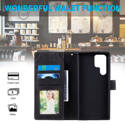 Skin Feel Card Slot Leather Phone Case, For Samsung Galaxy S22 Ultra 5G, For Samsung Galaxy S22 5G, For Samsung Galaxy S22+ 5G