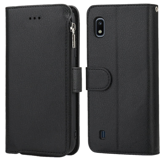 Microfiber Zipper Horizontal Flip Leather Case, For Samsung Galaxy A10, For Samsung Galaxy A10s, For Samsung Galaxy A20e, For Samsung Galaxy A20 / A30, For Samsung Galaxy A40, For Samsung Galaxy A30s / A50s, For Samsung Galaxy A51, For Samsung Galaxy A...