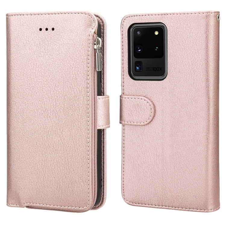 Microfiber Zipper Horizontal Flip Leather Case, For Samsung Galaxy S20 Ultra, For Samsung Galaxy S22 Ultra 5G, For Samsung Galaxy S21+ 5G, For Samsung Galaxy S21 Ultra 5G, For Samsung Galaxy Note20, For Samsung Galaxy A21s