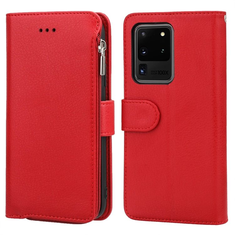 Microfiber Zipper Horizontal Flip Leather Case, For Samsung Galaxy S20 Ultra, For Samsung Galaxy S22 Ultra 5G, For Samsung Galaxy S21+ 5G, For Samsung Galaxy S21 Ultra 5G, For Samsung Galaxy Note20, For Samsung Galaxy A21s