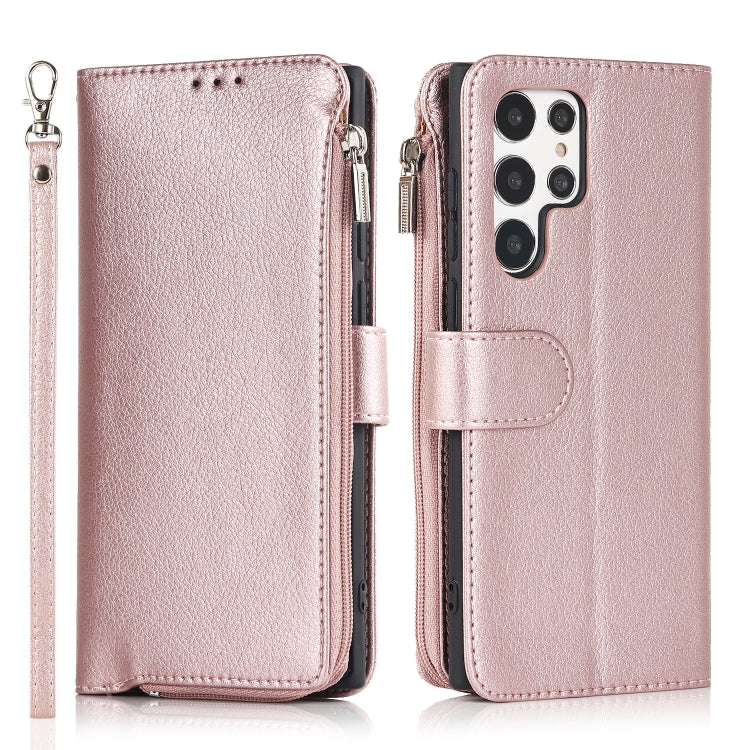 Microfiber Zipper Horizontal Flip Leather Case, For Samsung Galaxy S20 Ultra, For Samsung Galaxy S22 Ultra 5G, For Samsung Galaxy S21+ 5G, For Samsung Galaxy S21 Ultra 5G, For Samsung Galaxy Note20, For Samsung Galaxy A21s