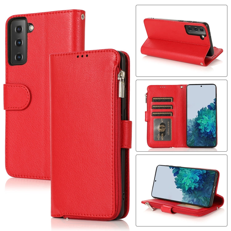 Microfiber Zipper Horizontal Flip Leather Case, For Samsung Galaxy S20 Ultra, For Samsung Galaxy S22 Ultra 5G, For Samsung Galaxy S21+ 5G, For Samsung Galaxy S21 Ultra 5G, For Samsung Galaxy Note20, For Samsung Galaxy A21s