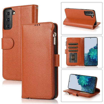Microfiber Zipper Horizontal Flip Leather Case, For Samsung Galaxy S20 Ultra, For Samsung Galaxy S22 Ultra 5G, For Samsung Galaxy S21+ 5G, For Samsung Galaxy S21 Ultra 5G, For Samsung Galaxy Note20, For Samsung Galaxy A21s