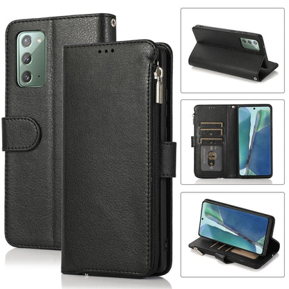 Microfiber Zipper Horizontal Flip Leather Case, For Samsung Galaxy S20 Ultra, For Samsung Galaxy S22 Ultra 5G, For Samsung Galaxy S21+ 5G, For Samsung Galaxy S21 Ultra 5G, For Samsung Galaxy Note20, For Samsung Galaxy A21s