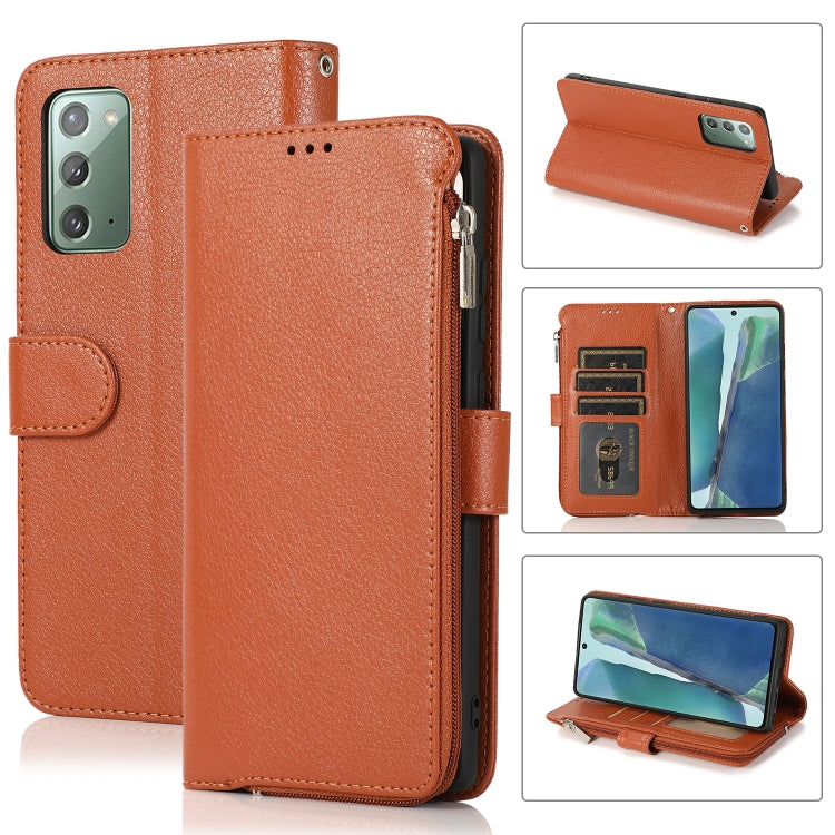 Microfiber Zipper Horizontal Flip Leather Case, For Samsung Galaxy S20 Ultra, For Samsung Galaxy S22 Ultra 5G, For Samsung Galaxy S21+ 5G, For Samsung Galaxy S21 Ultra 5G, For Samsung Galaxy Note20, For Samsung Galaxy A21s