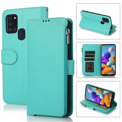 Microfiber Zipper Horizontal Flip Leather Case, For Samsung Galaxy S20 Ultra, For Samsung Galaxy S22 Ultra 5G, For Samsung Galaxy S21+ 5G, For Samsung Galaxy S21 Ultra 5G, For Samsung Galaxy Note20, For Samsung Galaxy A21s