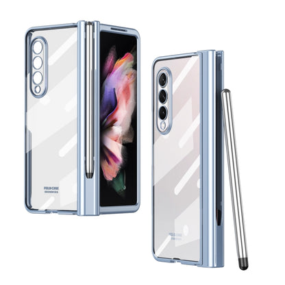 Electroplating Hinge Phone Case with Stylus, For Samsung Galaxy Z Fold3 5G