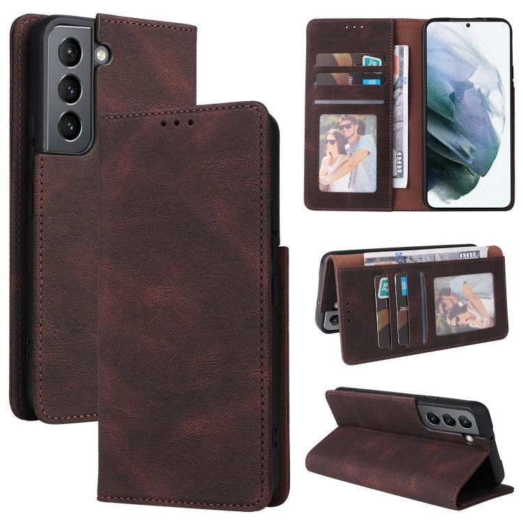 Simple Suction Closure Leather Phone Case, For Samsung Galaxy S22 5G, For Samsung Galaxy S22+ 5G, For Samsung Galaxy S22 Ultra 5G, For Samsung Galaxy A13 5G, For Samsung Galaxy A53 5G, For Samsung Galaxy A33 5G