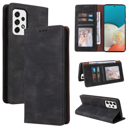 Simple Suction Closure Leather Phone Case, For Samsung Galaxy S22 5G, For Samsung Galaxy S22+ 5G, For Samsung Galaxy S22 Ultra 5G, For Samsung Galaxy A13 5G, For Samsung Galaxy A53 5G, For Samsung Galaxy A33 5G