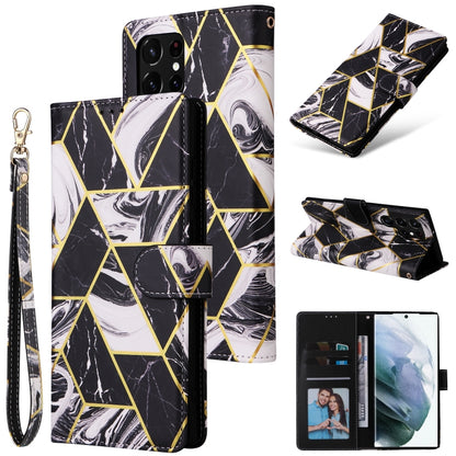 Marble Bronzing Stitching Leather Phone Case, For Samsung Galaxy S22 5G, For Samsung Galaxy S22+ 5G, For Samsung Galaxy S22 Ultra 5G, For Samsung Galaxy A13 5G, For Samsung Galaxy A33 5G, For Samsung Galaxy A53 5G