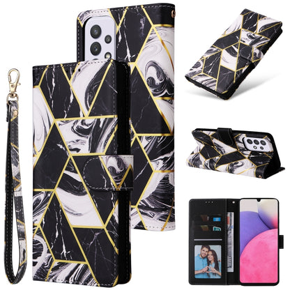 Marble Bronzing Stitching Leather Phone Case, For Samsung Galaxy S22 5G, For Samsung Galaxy S22+ 5G, For Samsung Galaxy S22 Ultra 5G, For Samsung Galaxy A13 5G, For Samsung Galaxy A33 5G, For Samsung Galaxy A53 5G