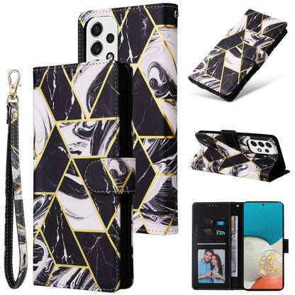 Marble Bronzing Stitching Leather Phone Case, For Samsung Galaxy S22 5G, For Samsung Galaxy S22+ 5G, For Samsung Galaxy S22 Ultra 5G, For Samsung Galaxy A13 5G, For Samsung Galaxy A33 5G, For Samsung Galaxy A53 5G