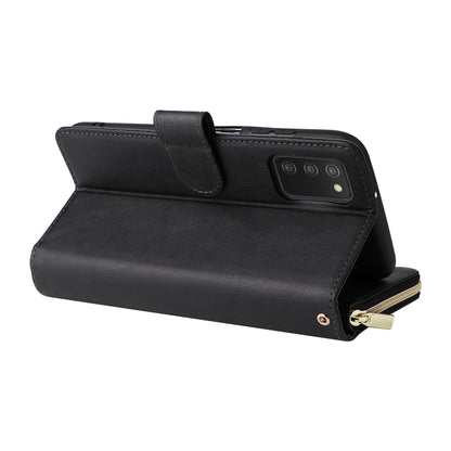 9 Card Slots Zipper Wallet Bag Leather Phone Case, For Samsung Galaxy A03s EU Version, For Samsung Galaxy A13 5G, For Samsung Galaxy A33 5G, For Samsung Galaxy A53 5G, For Samsung Galaxy S22+ 5G, For Samsung Galaxy S22 Ultra 5G, For Samsung Galaxy S22 5G