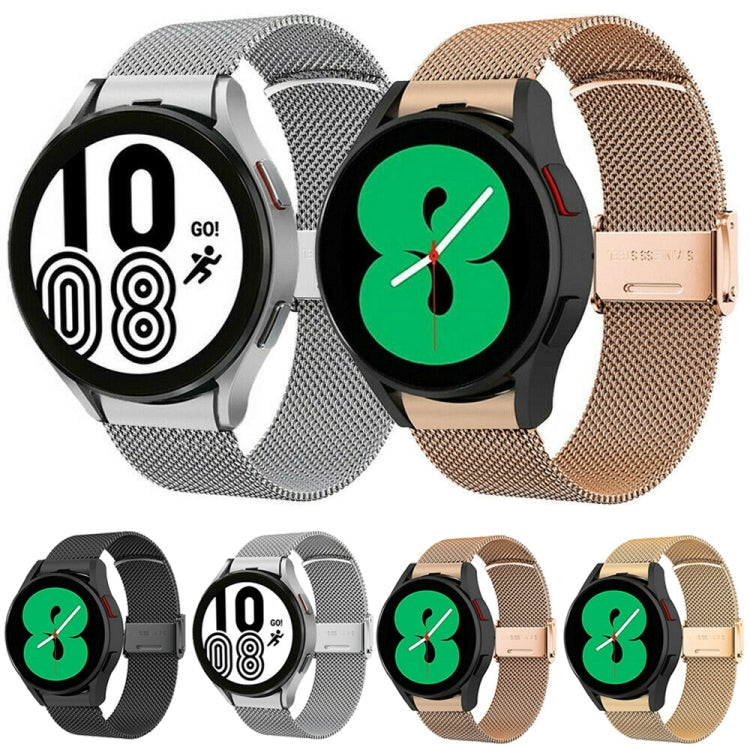 Stainless Steel Milan Buckle Watch Band, For Samsung Galaxy Watch4 40mm / 44mm