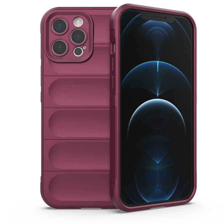Magic Shield TPU + Flannel Phone Case, For iPhone 12 Pro, For iPhone 12 Pro Max, For iPhone 13, For iPhone 13 Pro
