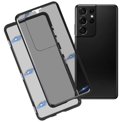Anti-peeping Magnetic Double-sided Tempered Glass Phone Case, For Samsung Galaxy S21 5G, For Samsung Galaxy S21+ 5G, For Samsung Galaxy S21 Ultra 5G