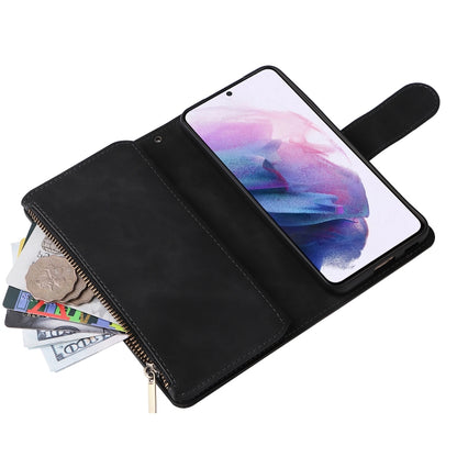 Multifunctional Frosted Zipper Wallet Leather Phone Case, For Samsung Galaxy S22+ 5G, For Samsung Galaxy A03s 166.5mm, For Samsung Galaxy A13 5G, For Samsung Galaxy A33 5G, For Samsung Galaxy A53 5G, For Xiaomi Redmi Note 11 Pro China                  ...