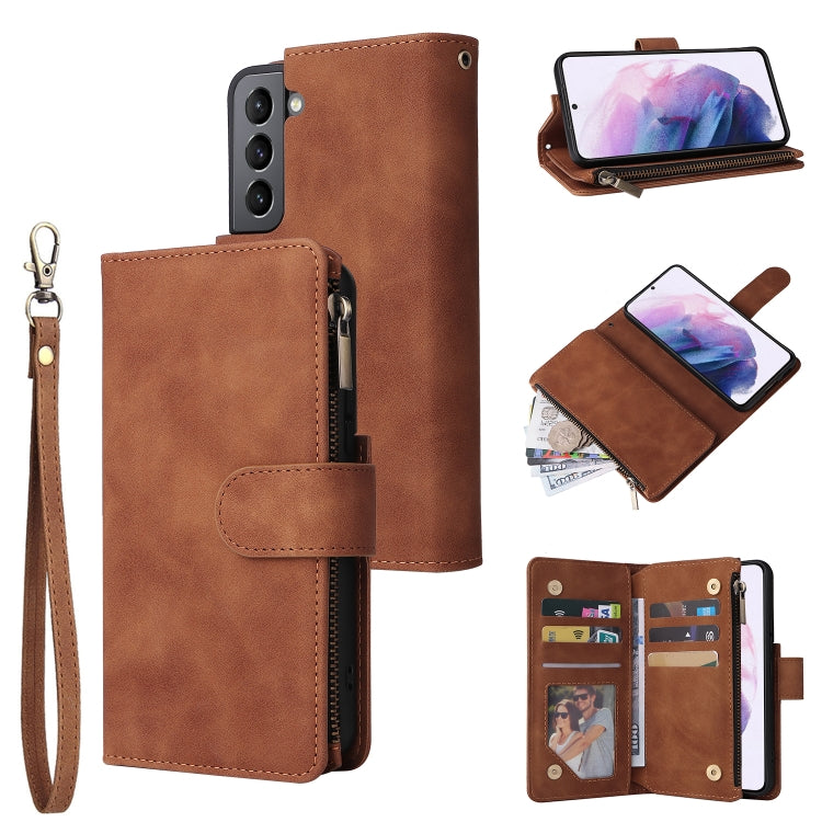 Multifunctional Frosted Zipper Wallet Leather Phone Case, For Samsung Galaxy S22+ 5G, For Samsung Galaxy A03s 166.5mm, For Samsung Galaxy A13 5G, For Samsung Galaxy A33 5G, For Samsung Galaxy A53 5G, For Xiaomi Redmi Note 11 Pro China                  ...