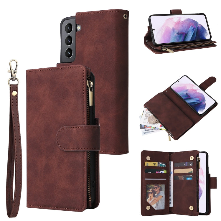 Multifunctional Frosted Zipper Wallet Leather Phone Case, For Samsung Galaxy S22+ 5G, For Samsung Galaxy A03s 166.5mm, For Samsung Galaxy A13 5G, For Samsung Galaxy A33 5G, For Samsung Galaxy A53 5G, For Xiaomi Redmi Note 11 Pro China                  ...