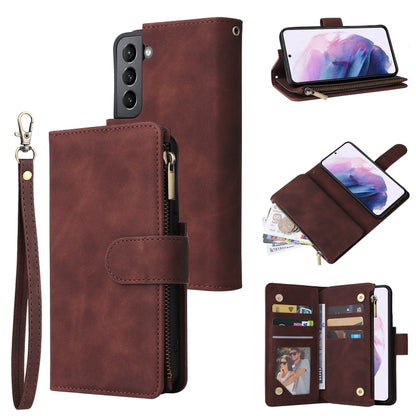 Multifunctional Frosted Zipper Wallet Leather Phone Case, For Samsung Galaxy S22+ 5G, For Samsung Galaxy A03s 166.5mm, For Samsung Galaxy A13 5G, For Samsung Galaxy A33 5G, For Samsung Galaxy A53 5G, For Xiaomi Redmi Note 11 Pro China                  ...