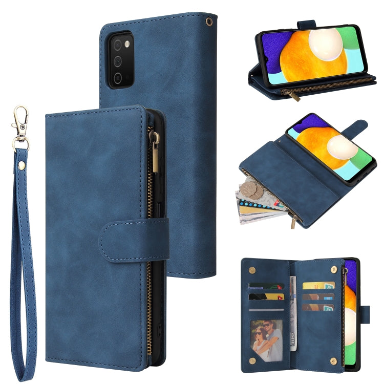 Multifunctional Frosted Zipper Wallet Leather Phone Case, For Samsung Galaxy S22+ 5G, For Samsung Galaxy A03s 166.5mm, For Samsung Galaxy A13 5G, For Samsung Galaxy A33 5G, For Samsung Galaxy A53 5G, For Xiaomi Redmi Note 11 Pro China                  ...