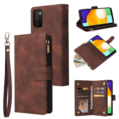 Multifunctional Frosted Zipper Wallet Leather Phone Case, For Samsung Galaxy S22+ 5G, For Samsung Galaxy A03s 166.5mm, For Samsung Galaxy A13 5G, For Samsung Galaxy A33 5G, For Samsung Galaxy A53 5G, For Xiaomi Redmi Note 11 Pro China                  ...