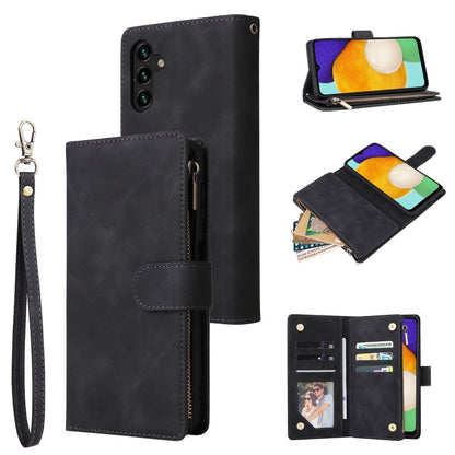 Multifunctional Frosted Zipper Wallet Leather Phone Case, For Samsung Galaxy S22+ 5G, For Samsung Galaxy A03s 166.5mm, For Samsung Galaxy A13 5G, For Samsung Galaxy A33 5G, For Samsung Galaxy A53 5G, For Xiaomi Redmi Note 11 Pro China                  ...