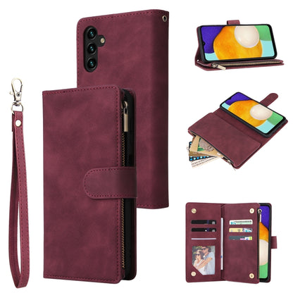 Multifunctional Frosted Zipper Wallet Leather Phone Case, For Samsung Galaxy S22+ 5G, For Samsung Galaxy A03s 166.5mm, For Samsung Galaxy A13 5G, For Samsung Galaxy A33 5G, For Samsung Galaxy A53 5G, For Xiaomi Redmi Note 11 Pro China                  ...