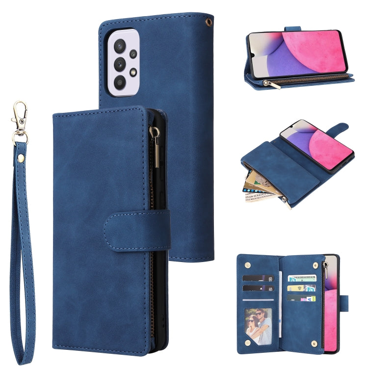 Multifunctional Frosted Zipper Wallet Leather Phone Case, For Samsung Galaxy S22+ 5G, For Samsung Galaxy A03s 166.5mm, For Samsung Galaxy A13 5G, For Samsung Galaxy A33 5G, For Samsung Galaxy A53 5G, For Xiaomi Redmi Note 11 Pro China                  ...