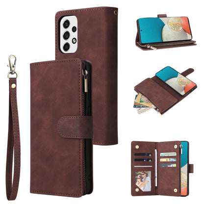 Multifunctional Frosted Zipper Wallet Leather Phone Case, For Samsung Galaxy S22+ 5G, For Samsung Galaxy A03s 166.5mm, For Samsung Galaxy A13 5G, For Samsung Galaxy A33 5G, For Samsung Galaxy A53 5G, For Xiaomi Redmi Note 11 Pro China                  ...