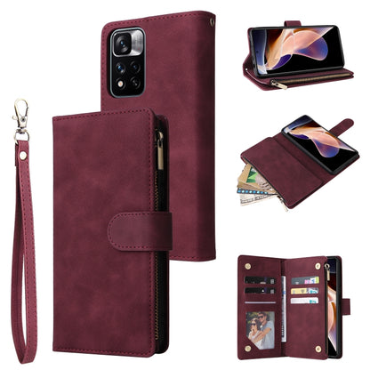 Multifunctional Frosted Zipper Wallet Leather Phone Case, For Samsung Galaxy S22+ 5G, For Samsung Galaxy A03s 166.5mm, For Samsung Galaxy A13 5G, For Samsung Galaxy A33 5G, For Samsung Galaxy A53 5G, For Xiaomi Redmi Note 11 Pro China                  ...