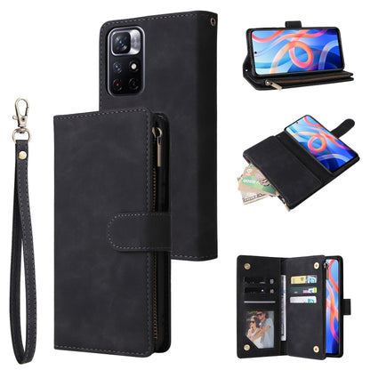 Multifunctional Frosted Zipper Wallet Leather Phone Case, For Samsung Galaxy S22+ 5G, For Samsung Galaxy A03s 166.5mm, For Samsung Galaxy A13 5G, For Samsung Galaxy A33 5G, For Samsung Galaxy A53 5G, For Xiaomi Redmi Note 11 Pro China                  ...