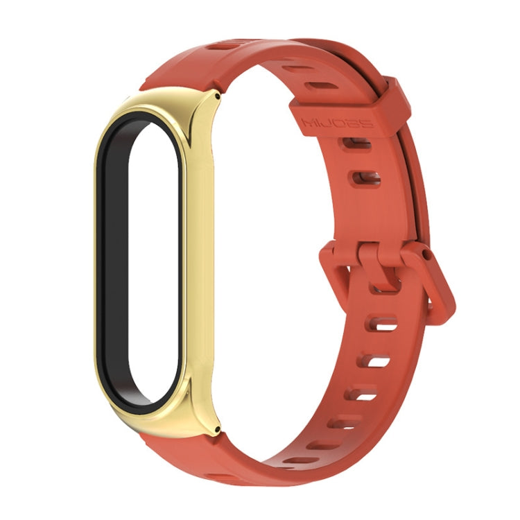 For Xiaomi Mi Band 6 / 5 Mijobs Flat Hole Silicone Watch Band, CS Case, GT Case, Plus Case, TF Case