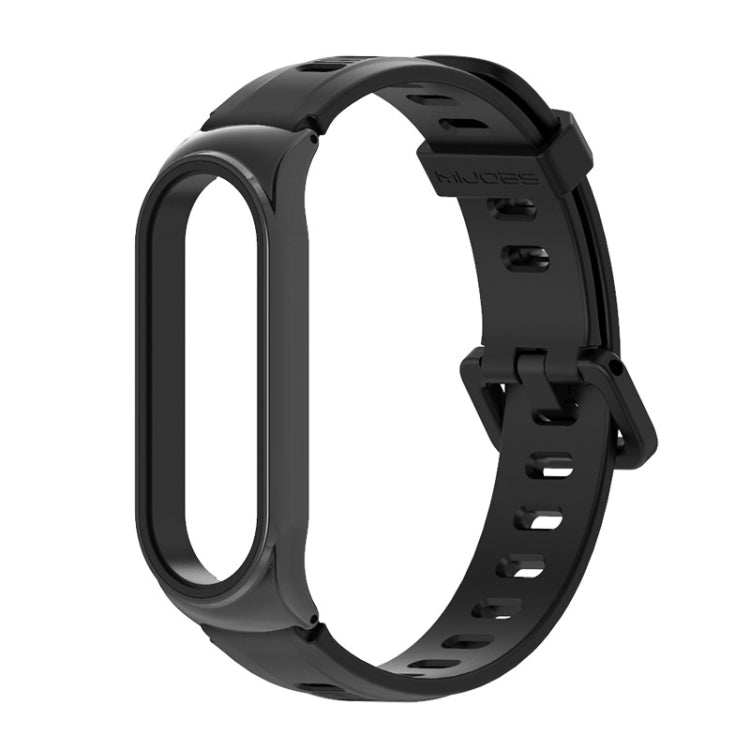 For Xiaomi Mi Band 6 / 5 Mijobs Flat Hole Silicone Watch Band, CS Case, GT Case, Plus Case, TF Case