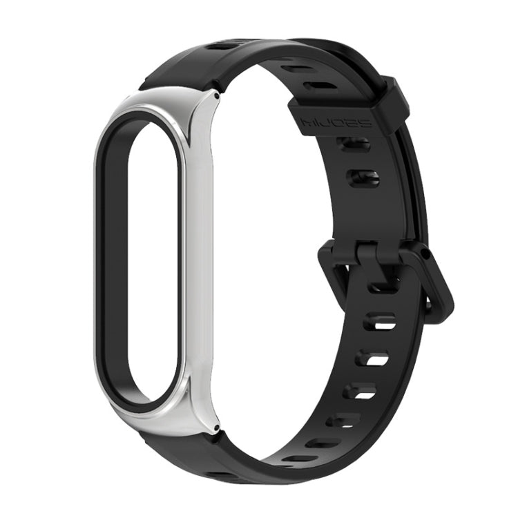 For Xiaomi Mi Band 6 / 5 Mijobs Flat Hole Silicone Watch Band, CS Case, GT Case, Plus Case, TF Case