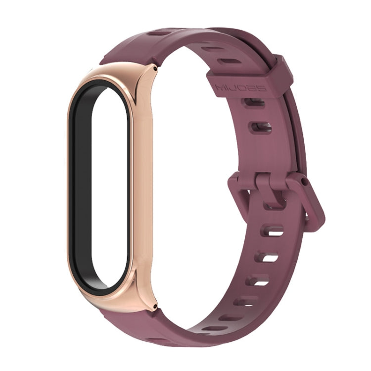 For Xiaomi Mi Band 6 / 5 Mijobs Flat Hole Silicone Watch Band, CS Case, GT Case, Plus Case, TF Case
